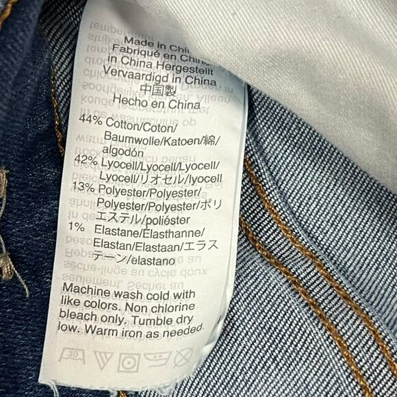 Madewell Womens Size 28 10" High Rise Skinny Crop Button Fly Medium Wash Jeans - Picture 12 of 13